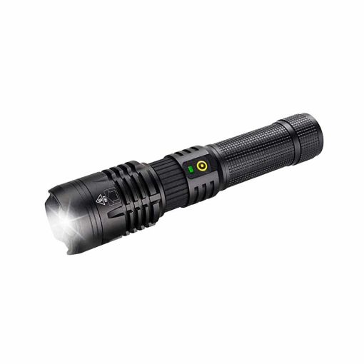 Slika Prosto PL8421 2u1 WHITE LASER LED baterijska lampa i power bank