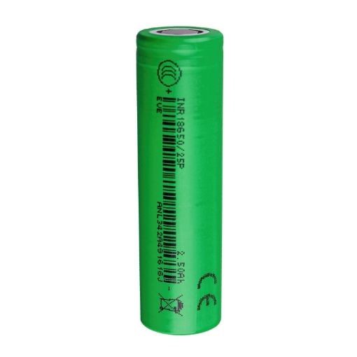Slika EVE INR18650-25P 3.6V 2500mAh (20A) Li-ion industrijska baterija