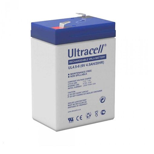 Slika Ultracell UL4.5-6 F1 6V 4.5Ah VRLA stacionarni akumulator