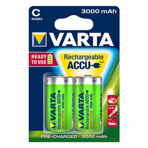 Slika Varta C Accu Power 1/2 1.2V 3000mAh Ni-MH Ready2Use punjiva baterija