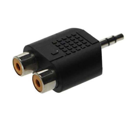 Slika Adapter AC17 2xčinč uticnica - 3,5mm st.utikač