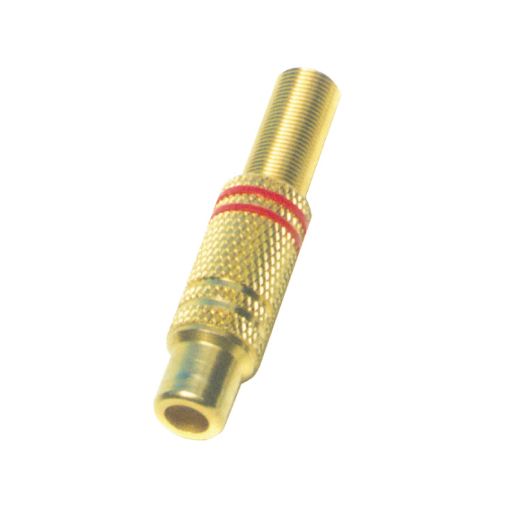 Slika Činč RCA22G pozlaćena CRVENA utičnica za kabel
