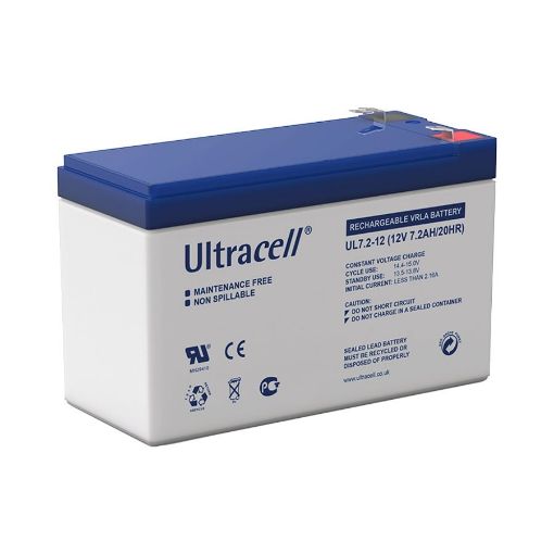 Slika Ultracell UL7.2-12 F2 12V 7.2Ah VRLA stacionarni akumulator