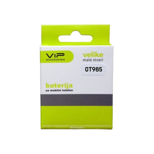 Slika Vip Cell OT 985/990/4033D/5020/4010 3.7V Li-ion baterija za mobilni telefon