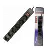 Slika Gembird SPG6-B-6  6 uticnica(3x1.5mm, 16A,3500W) black produžni kabl sa zaštitom 1.8m