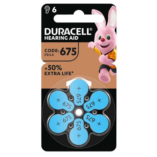 Slika Duracell 675/PR44 1.45V 1/6 baterija za slušni aparat