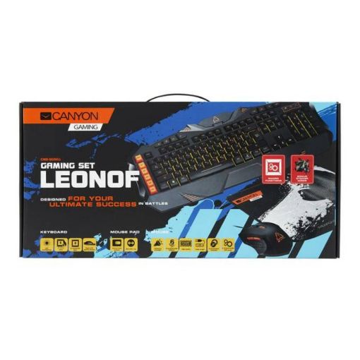 Slika Canyon CND-SGS01-US 3in1 Gaming set tastatura+miš+podloga