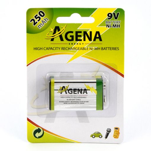 Slika Agena Energy 9V (8.4V) 250mAh Ni-MH punjiva baterija