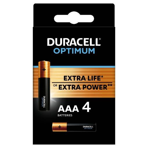 Slika Duracell OPTIMUM LR03 4/1 1.5V alkalna baterija
