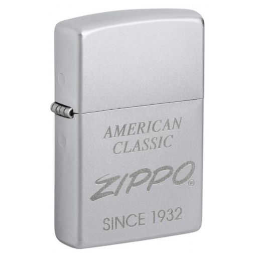 Slika Zippo 48161 American design Satin Chrome Lustre upaljač