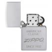 Slika Zippo 48161 American design Satin Chrome Lustre upaljač