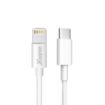 Slika Xwave TIP-C-muski - LIGHTNING(za iPHONE -muski)/duzina 2m/3A/Aluminium /beli pvc kabel
