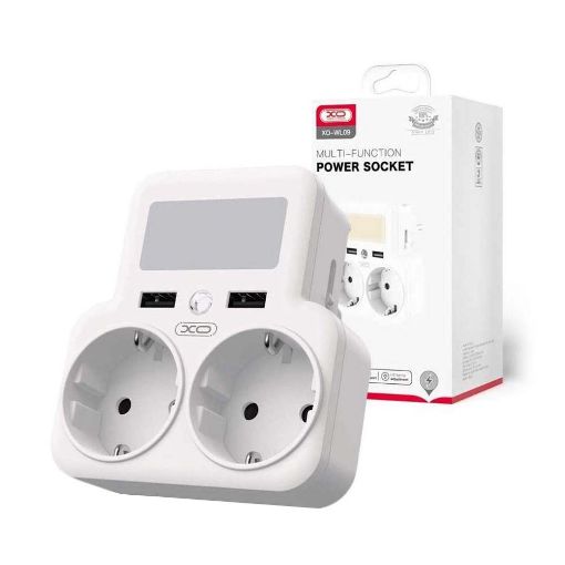 Slika XO Smart WL09 (2AC+2USB 2.4A) zidni razdelnik sa policom