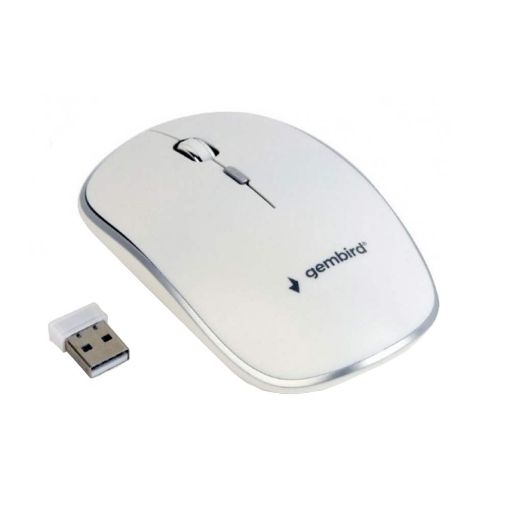 Slika Gembird MUSW-4B-01 2.4Ghz bežični optički miš (beli)