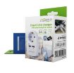 Slika Gembird EG-ACU2-02 2-portni USB punjac sa prolaznom AC utičnicom, 2,1 A, bela