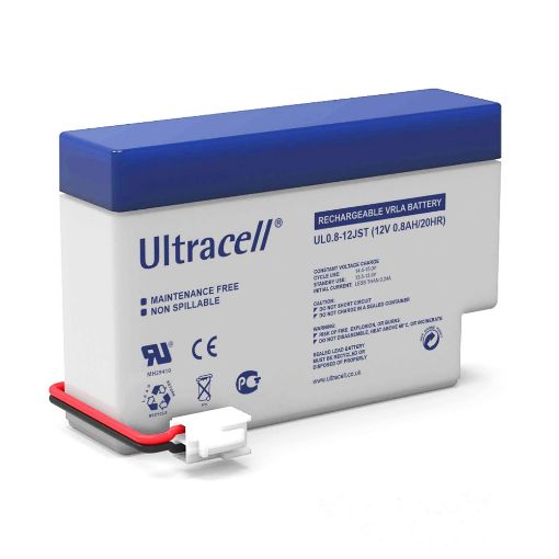 Slika Ultracell UL0.8-12 JST 12V 0.8Ah VRLA stacionarni akumulator