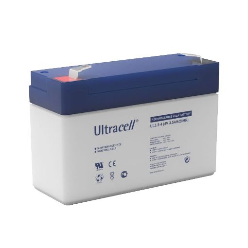 Slika Ultracell UL3.5-4 F1 4V 3.5Ah VRLA stacionarni akumulator