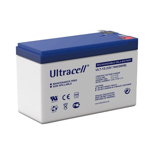 Slika Ultracell UL7-12 F1 12V 7Ah VRLA stacionarni akumulator