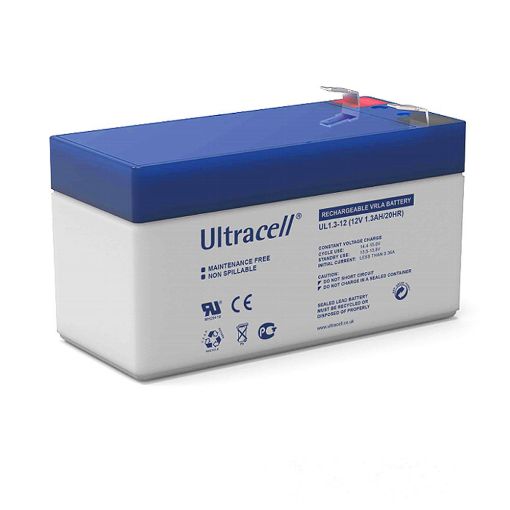 Slika Ultracell UL1.3-12 F1 12V 1.3Ah VRLA stacionarni akumulator