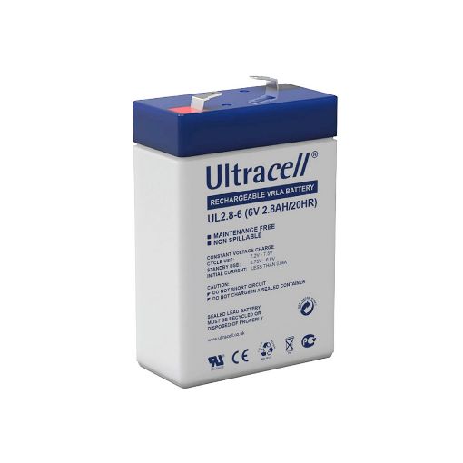 Slika Ultracell UL2.8-6T F1 6V 2.8Ah VRLA stacionarni akumulator