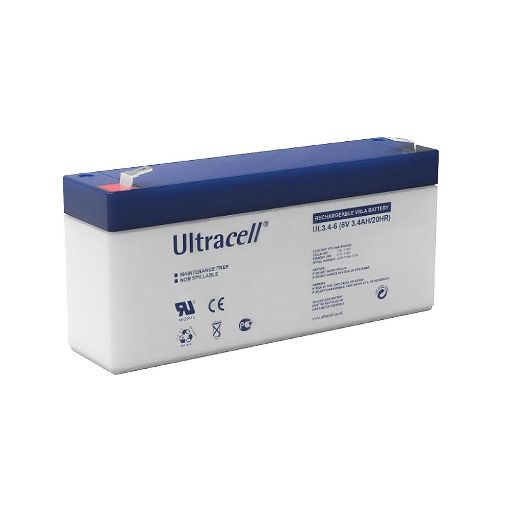 Slika Ultracell UL3.4-6 F1 6V 3.4Ah VRLA stacionarni akumulator