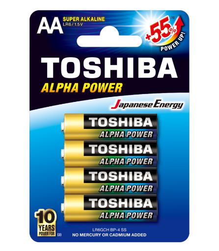 Slika Toshiba ALPHA POWER LR6 1/4 1.5V alkalna baterija