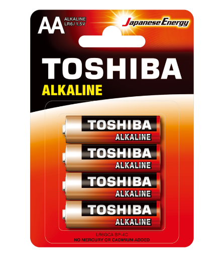 Slika Toshiba ALKALINE LR6 1/4 1.5V alkalna baterija