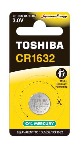 Slika Toshiba CR1632 1/1 3V litijumska baterija