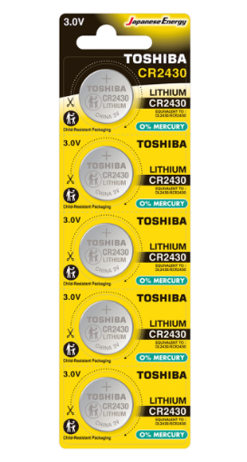 Slika Toshiba CR2430 1/5 3V litijumska baterija