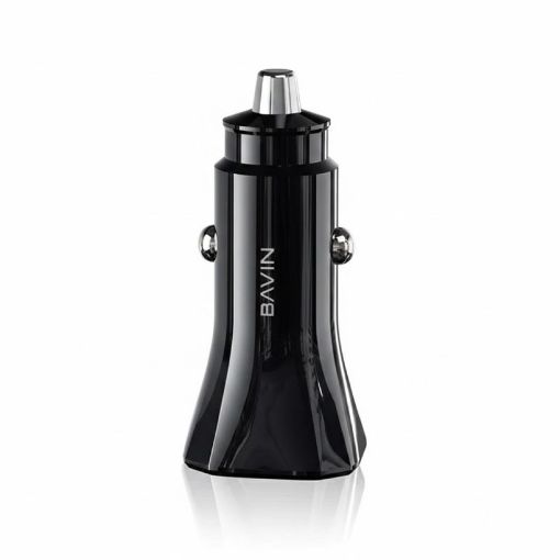 Slika Bavin PD20W QC3.0 USB-A + USB-C crna - PC875BK auto punjač