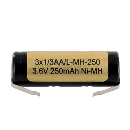 Slika Baterijsko pakovanje 3x1/3AA/L-MH-250 3.6V 250mAh Ni-MH sa izvedenim kontaktima za lemljenje