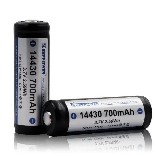 Slika Keeppower P1443C 14430-PCB 3.7V 700mAh (4A) Li-ion punjiva baterija sa ugrađenom zaštitom