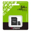 Slika Kingston SDCS3/64GB MicroSD 64GB, Canvas Select Plus, Class 10 UHS-I U1 V10 A1, Read up to 100MB/s, w/SD adapter