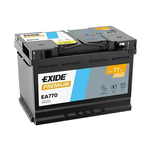 Slika Exide Premium EA770 12V 77Ah starterski olovni akumulator
