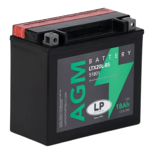 Slika Landport LTX20L-BS D+ 12V 18Ah AGM starterski akumulator za motocikl