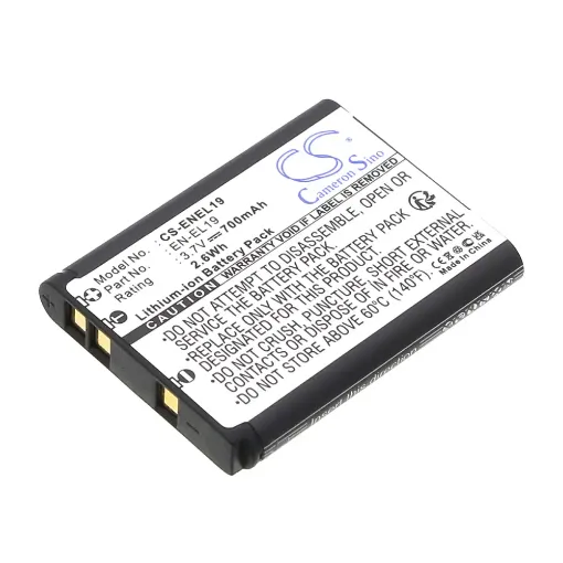 Slika Cameron Sino CS-ENEL19 3.7V 700mAh Li-ion baterija za kameru Sony NP-BJ1, Nikon EN-EL19