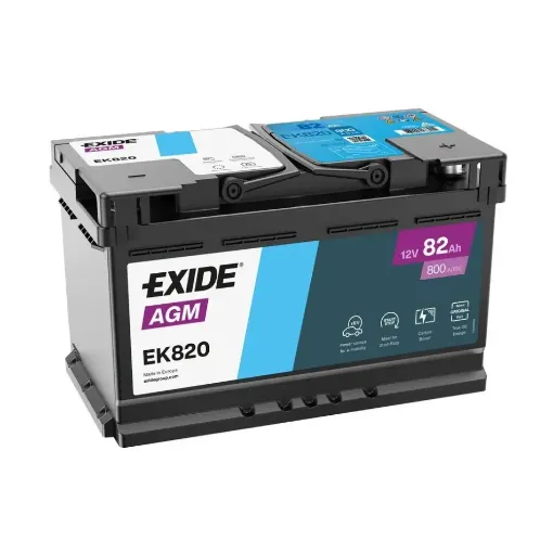 Slika Exide EK820 AGM Radial Start&Stop 12V 82Ah