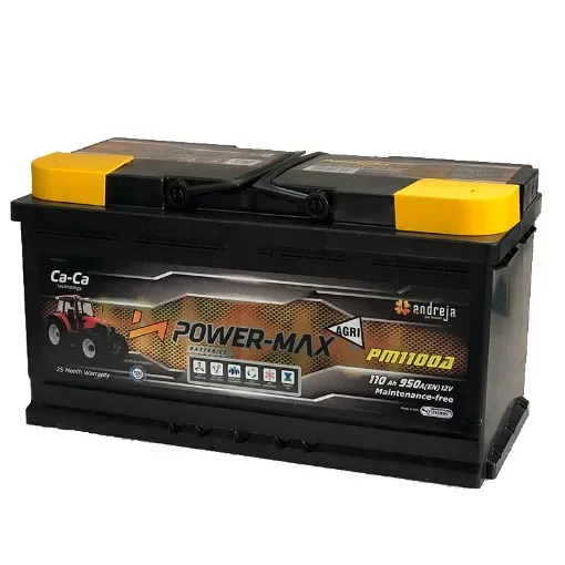 Slika Power-Max Agri PM1100A 12V 110Ah (950A) D+ olovni starterski akumulator